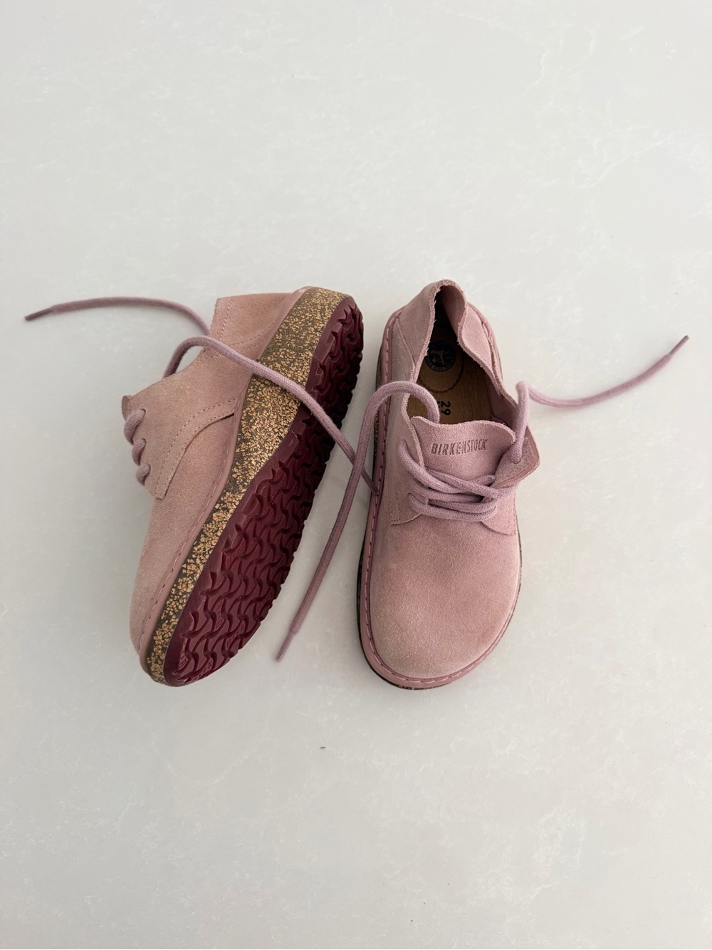 Birkenstock Gary Kids Suede Lace-Up Shoes • Size US 11-11.5